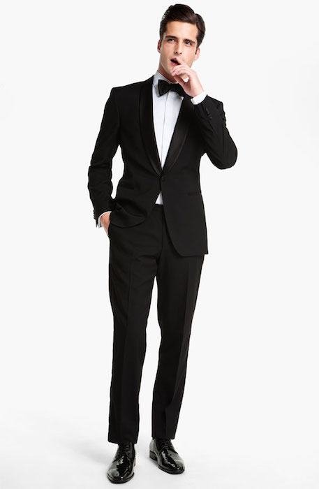 Men's BOSS 'Sky Gala' Shawl Lapel Tuxedo