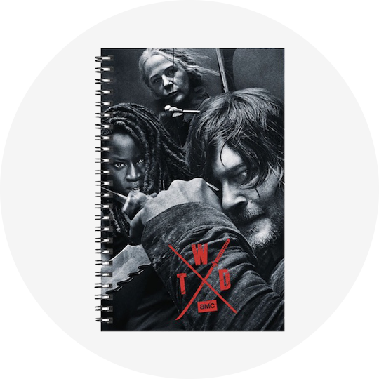 TWD Black and White Notebook