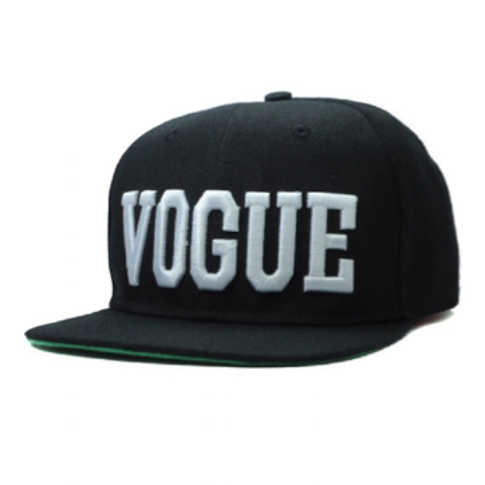 YOXO Black Letter Vogue Snapback Cap Hat for Men and Women Baseball Cap