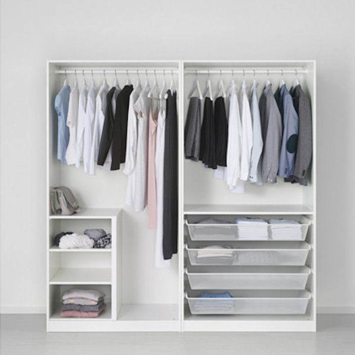 PAX Wardrobe, white, Bergsbo white