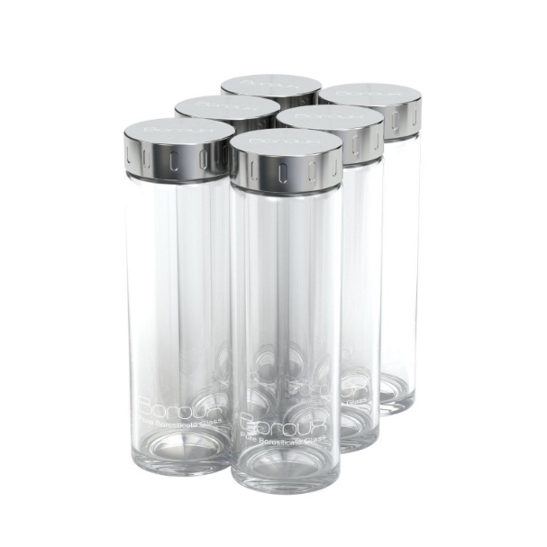 Boroux® Original .5 Liter pure Borosilicate glass water bottle