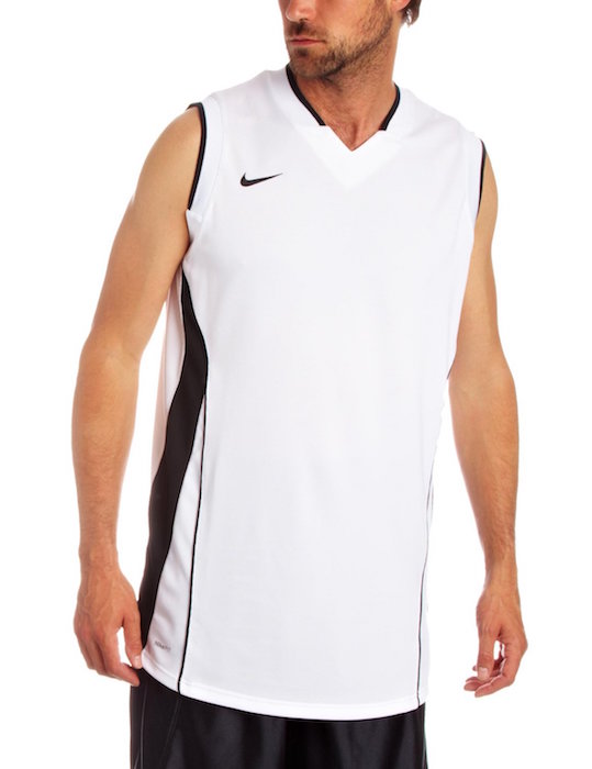 Nike Men's Slam || Tank Sleeveless Basketball Dry-Fit T-shirt White-Black