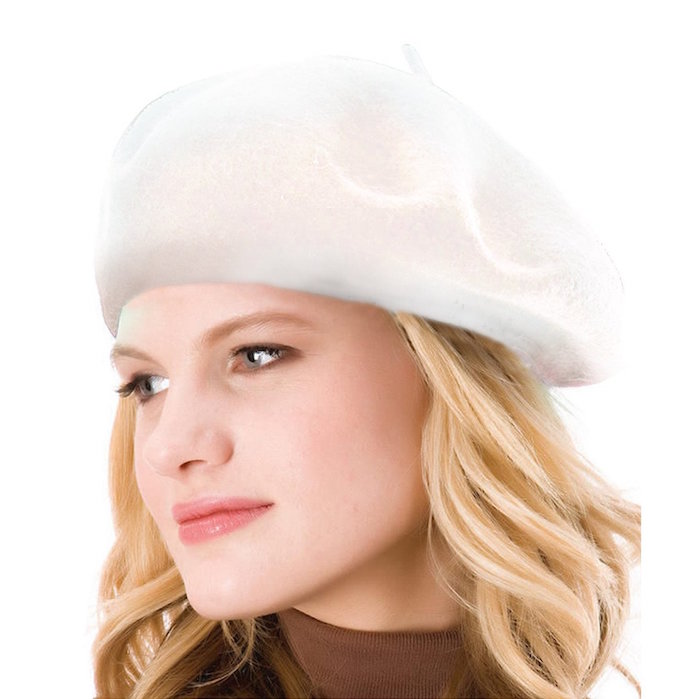 ICSTH 100% Wool Solid Color French Beret