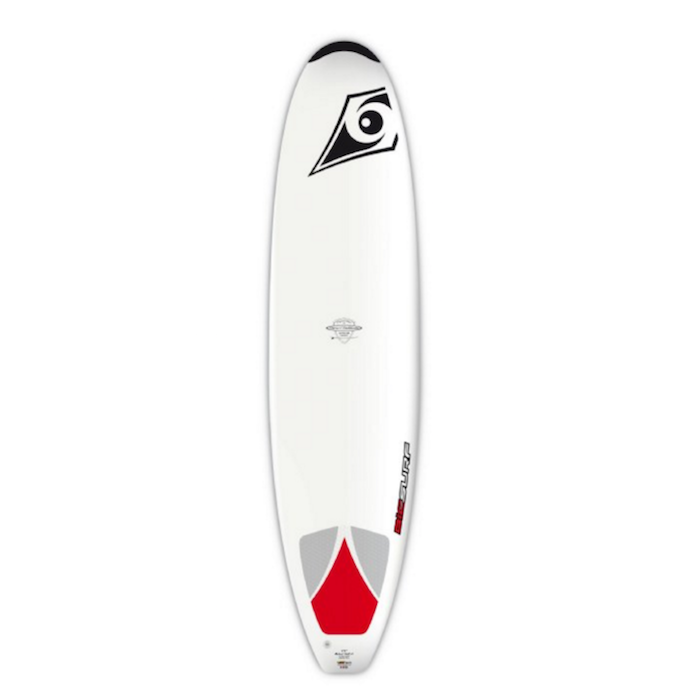BIC Sport DURA-TEC Natural Surf 2 Surfboard, White/Red, 7-Feet 9-Inch x 22-Inch