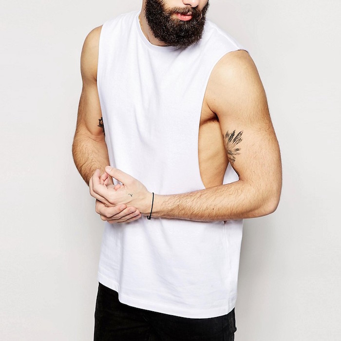 ASOS Sleeveless T-Shirt With Extreme Dropped Armhole