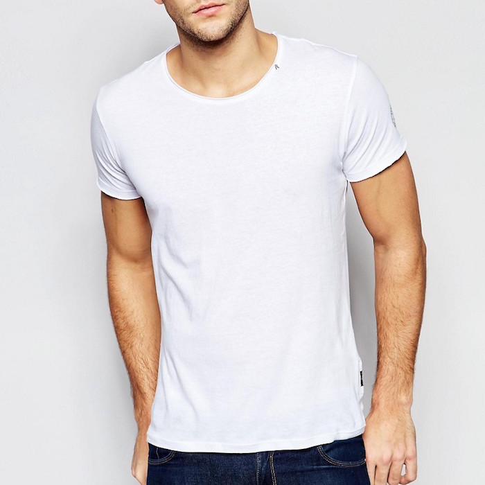 ASOS Longline Muscle T-Shirt In White