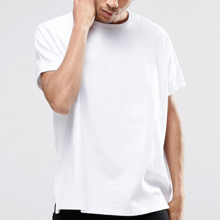 ASOS Extreme Oversized T-Shirt In Heavyweight Jersey In White