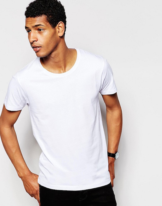 Selected Homme Crew Neck T-Shirt in Pima Cotton