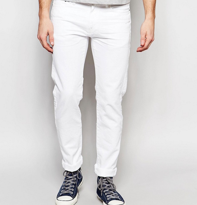 Abercrombie & Fitch Skinny Stretch Jean In White