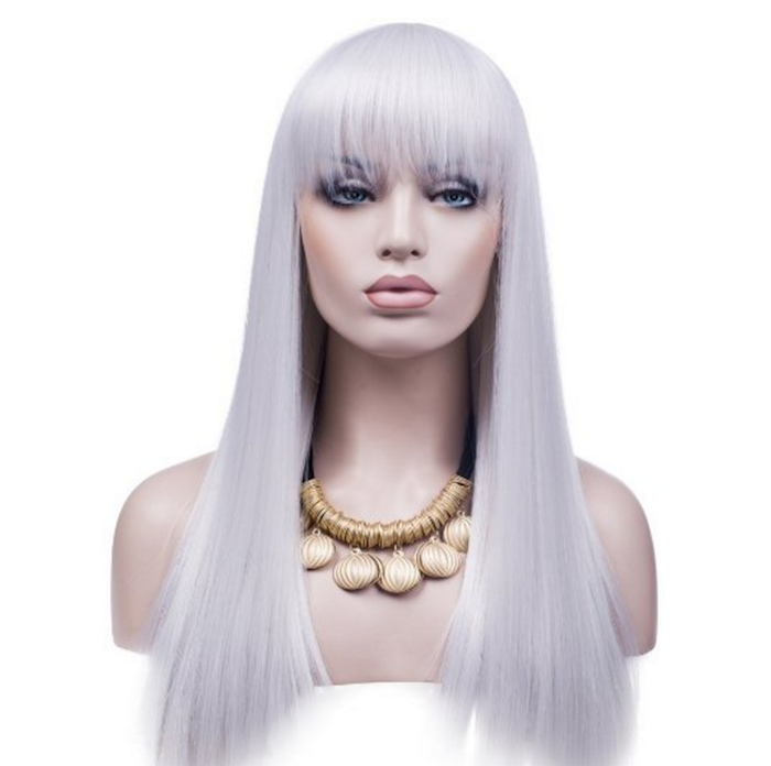 VOROSY Cosplay Wig Women's Long Straight Hair 