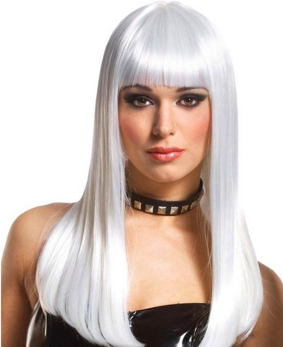 Franco Deluxe Mistress Platinum Wig - Adult Std.