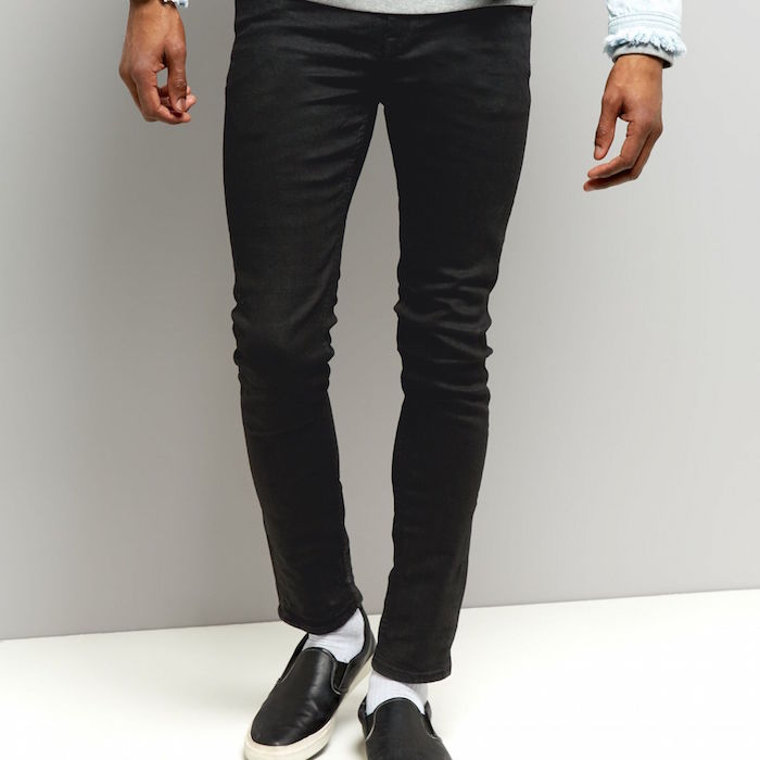 Black Coated Skinny Jeans