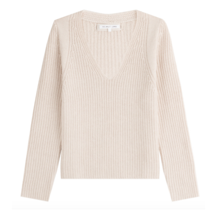 HELMUT LANG  Wool Pullover with Cashmere