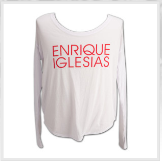 Enrique Iglesias Ladies Flowy Long Sleeve Tee