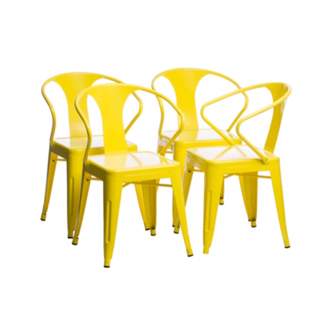 Tabouret Lemon Metal Stacking Chairs