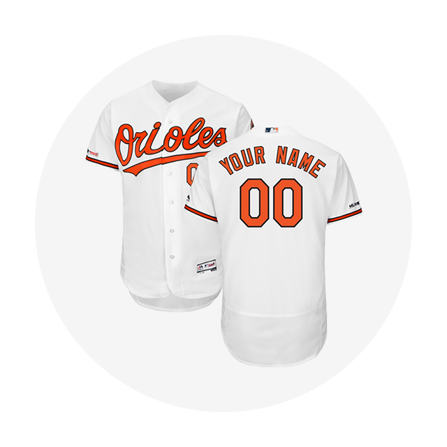 Men's Baltimore Orioles Custom White Jersey