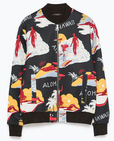 Zara Hawaiin Print Jacket